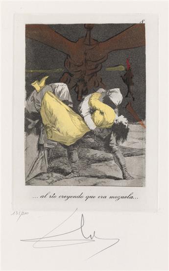 SALVADOR DALÍ Les Caprices de Goya.